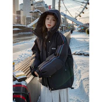 冬季短款設計感小個子羽絨棉服