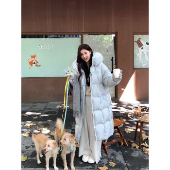 蘇九兒羽絨服女款冬季2024新款中長款超好看今年流行爆款長款外套