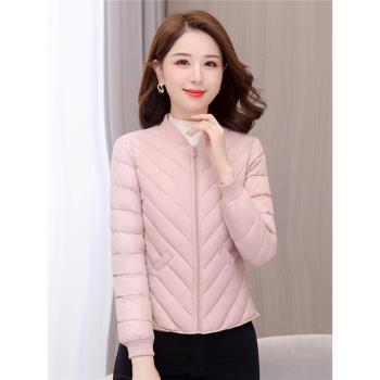 秋冬輕薄修身棉服女內膽短款加厚學生校服神器中老年內穿保暖外套