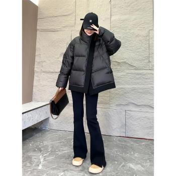 爆款立領設計感保暖外套羽絨服