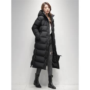 極寒女士400克大品牌連帽羽絨服