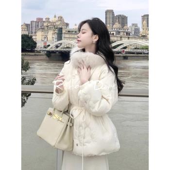 RIXO DORE法式高階感短款設計小個子羽絨服洋氣小香風收腰外套女