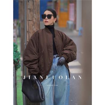 簡羅蘭 | 韓系棉服女2024年新款秋冬季保暖輕薄短款冬天棉服外套