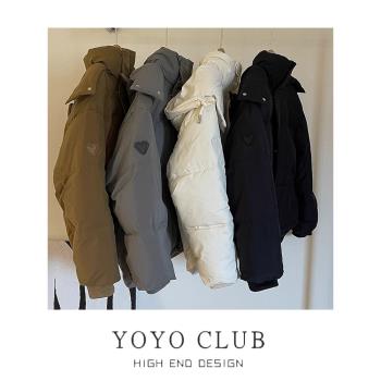 品牌折扣冬季大碼羽絨棉服連帽外套女寬松加厚棉衣小個子麵包服潮