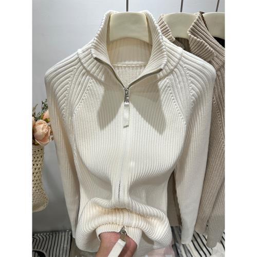 特價翻領毛衣外套女秋冬韓版新款寬松設計感打底針織開衫上衣潮