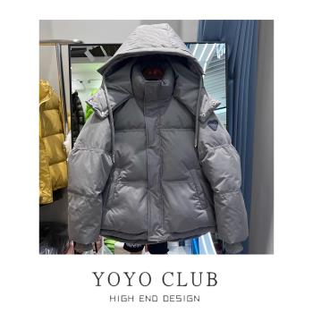 品牌折扣冬季大碼羽絨棉服連帽外套女時尚寬松棉衣加厚麵包服棉襖
