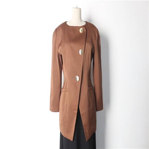 古著vintage日本制中古精品法式圓領名媛氣質斜門襟女西裝外套10