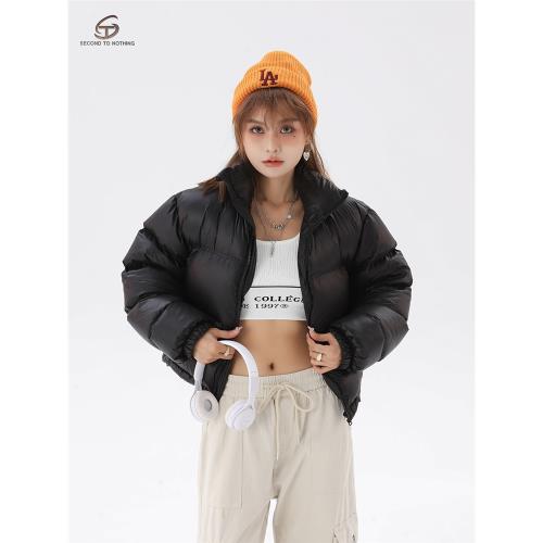 STN羽絨服女2025新款冬季保暖外套加厚白鴨絨短款輕薄羽絨服女