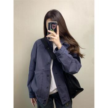 法式通勤寬松高階感氣質外套2025年秋季新款小個子輕奢復古上衣女