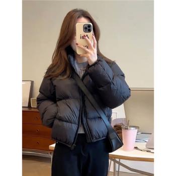 肯豆風短款羽絨棉服女冬季2024新款小個子加厚保暖棉襖麵包服外套
