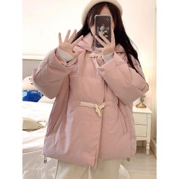 羽絨服女短款冬季韓版寬松夾棉加厚麵包服學生棉襖連帽棉衣外套潮