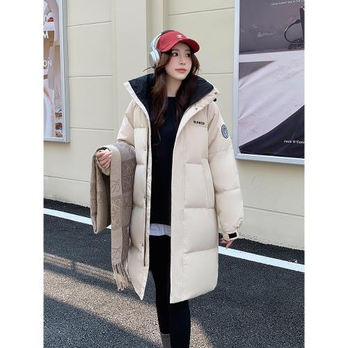 新國標90白鴨絨羽絨服女中長款小個子2025新款冬季加厚寬松外套