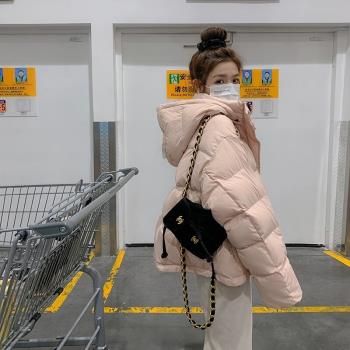 羽絨服女韓版寬松2024新款休閑高階感小眾設計感百搭甜美通勤外套