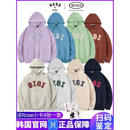 【韓國正品】oioi衛衣女連帽寬松2025新款rose樸彩英同款帽衫外套
