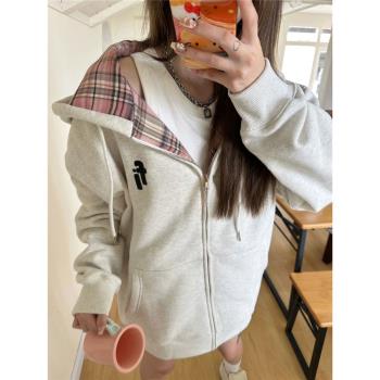 vintage學生拼接刺繡夾克棒球服