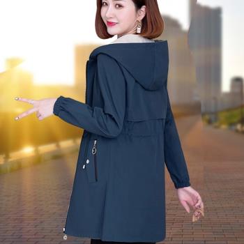 兩面穿風衣外套女春秋2024年新款時尚顯瘦韓版寬松休閑中長款夾克