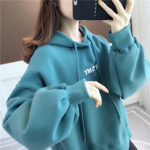 秋季上衣新款秋款爆款時尚美式2025連帽女士衛衣女款外套春秋慵懶