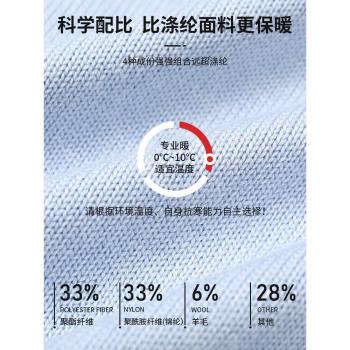 護士毛衣羊毛開衫醫院醫護人員女外套保暖秋冬加厚藍色圓領針織衫