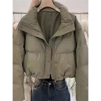 韓版時尚冬裝新款棉衣棉服短款夾棉寬松外套加厚保暖棉襖麵包服女