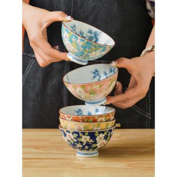 (免運)美濃燒日本進口陶瓷米飯碗家用簡約釉下彩精緻小碗日式餐具禮盒裝