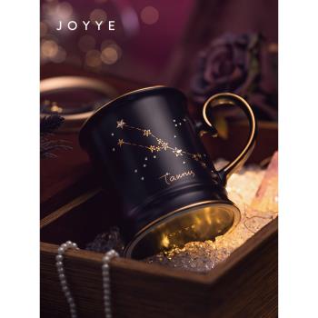 (免運)JOYYE十二星座陶瓷禮盒咖啡杯