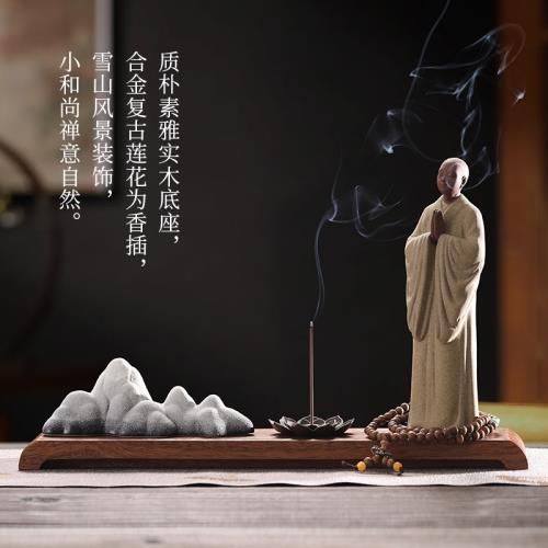 免運)禪意小和尚茶寵精品紫砂個性小沙彌創意手工茶玩茶臺擺件工藝品|茶 