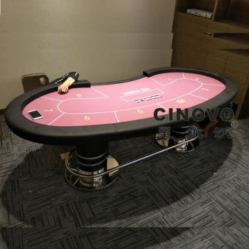 廠家直銷豪華型競技俱樂部會所別墅籌碼遊戲德州撲克牌桌子