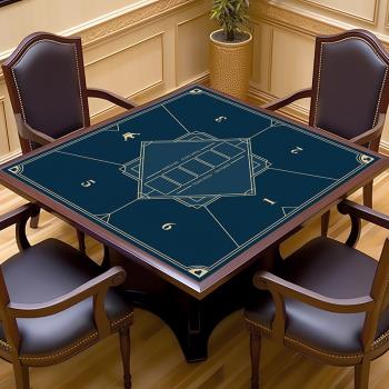 正方形德州撲克桌布棋牌室打撲克牌專用桌面橡膠墊桌墊百家樂臺墊