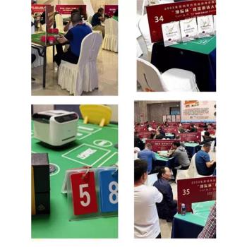 摜蛋專用靜音防滑布撲克牌比賽吸水矽藻泥桌布正方形棋牌室桌墊