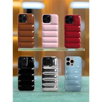 urbansophistication高階感羽絨服適用於iPhone16promax蘋果手機殼肥皂15亮面時尚12歐美風14pro防摔ins明星