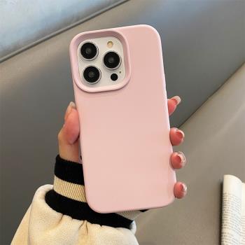 液態矽膠適用蘋果16pro手機殼新款iphone15promax全包軟殼14pro簡約超火13超薄12防摔手機套16plus潮牌高階
