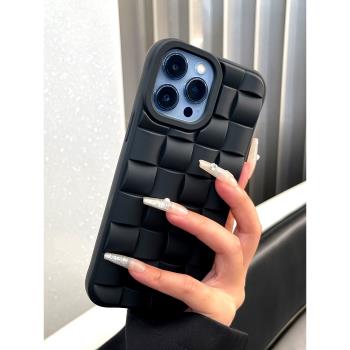 新款適用於蘋果14手機殼14promax黑色13全包iphone12稀奇古怪pro女款15pm豪華十三的11高階感小眾ins風迷你pm