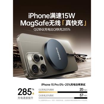 倍思三星桌面座充藍牙耳機磁吸