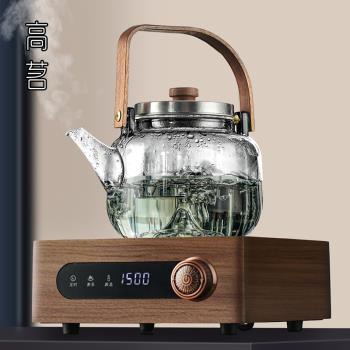 電陶爐煮茶壺套裝2024新款圍爐煮茶爐高階煮茶器耐高溫玻璃提樑壺