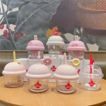 tims迷你玻璃可愛咖啡網紅冷水杯