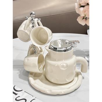 訂婚喬遷禮物陶瓷水杯高階感茶壺