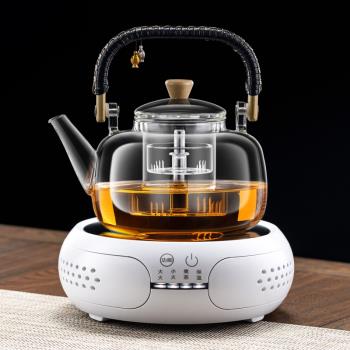 2024新款玻璃全自動蒸煮一體煮茶器泡茶壺養生燒水套裝專用電陶爐