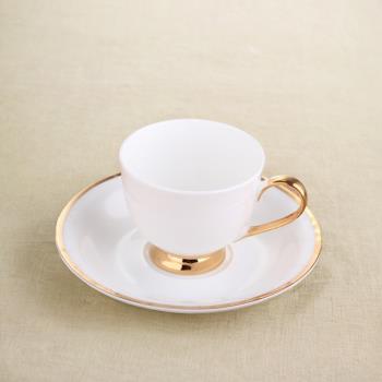 家用骨瓷咖啡杯咖啡廳用高檔描金骨瓷咖啡杯下午茶具歐式咖啡杯