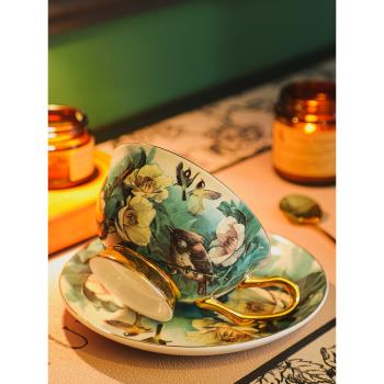 陶瓷咖啡杯精緻歐式高階感高檔下午茶茶具高顏值杯子骨瓷杯碟套裝