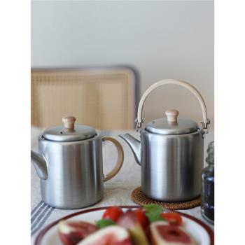 日本進口相澤工房茶壺不銹鋼功夫茶具手工茶壺泡茶壺帶茶濾Aizawa