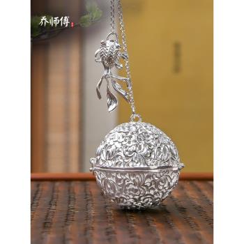 喬師傅 999純銀茶泡茶濾器創意泡茶神器過濾網茶葉分離器茶球茶漏