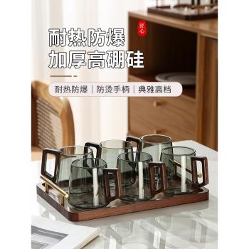 家用耐高溫辦公室待客透明玻璃杯