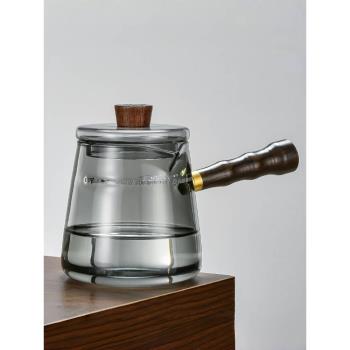 玻璃泡茶壺家用高檔茶具2024新款燒水煮茶壺側把過濾功夫茶壺單壺