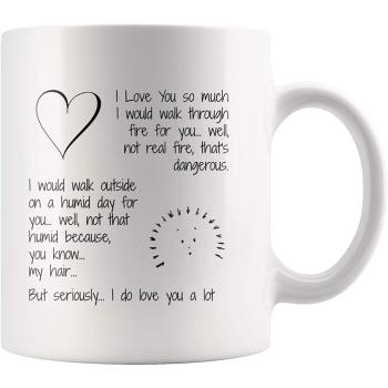 I Love You So Much美式陶瓷咖啡馬克杯子茶水杯父母親節生日禮物