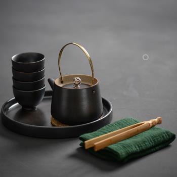日式陶瓷整套茶具幹泡茶盤簡約創意家用辦公旅行送禮功夫茶具套裝