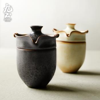 九土日式陶瓷手抓壺一杯套組品茗壺套裝禮盒旅遊出行茶具泡茶杯組