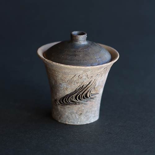 日本新派陶藝作家泉田之也侘寂風陶器藝術作品積層蓋碗茶海花器|功夫茶