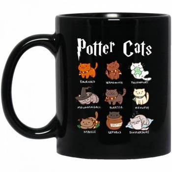 哈利波特Potter貓咪陶瓷咖啡馬克杯子茶水杯新款可愛生日禮物Cat