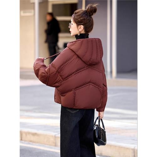 2025冬季新款蝙蝠袖高品質短款羽絨服女小個子減齡漂亮洋氣超好看