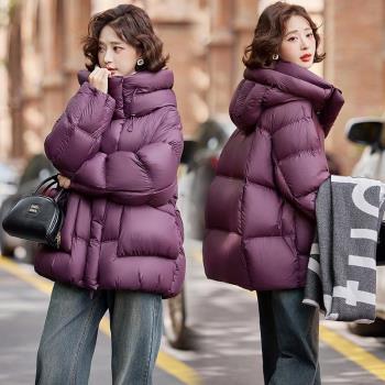 2024新款冬季泡芙羽絨服女超好看加厚韓系寬松鴨絨外套設計感小眾
